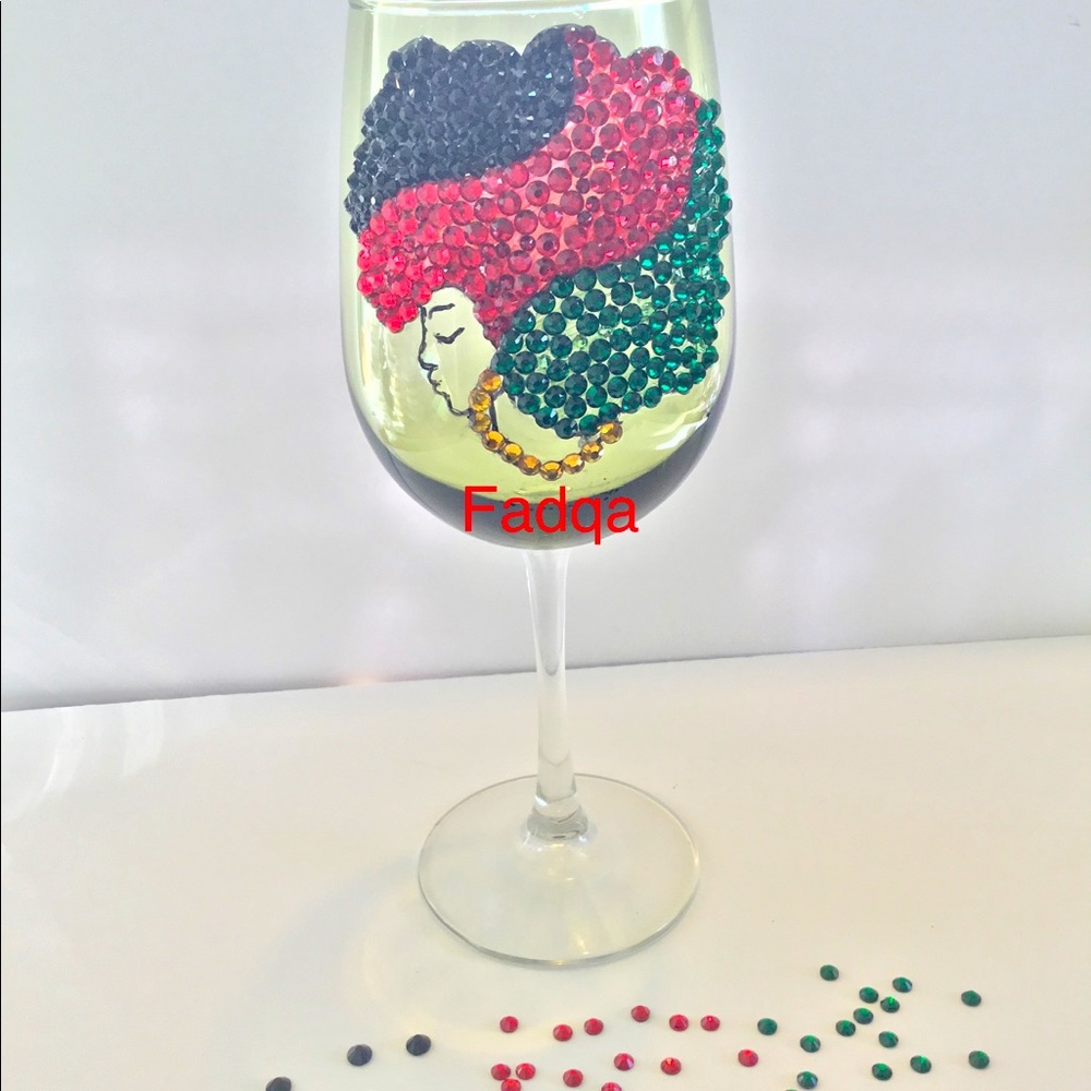 Handcrafted wineglass